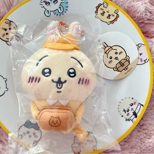 Chiikawa Market Working Staff Plush Keychain / Mascot (Usagi)